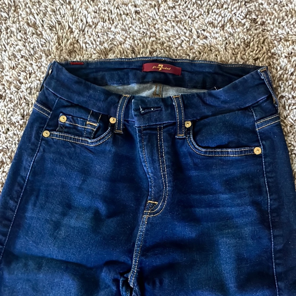 Seven for all Mankind dark wash skinny jeans